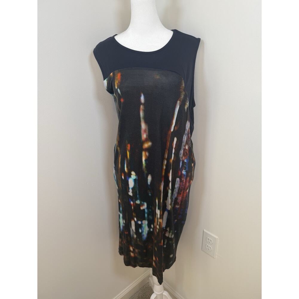 Alexander McQueen City Lights Sleeveless Dress Womens Medium Fashion Chic Black - Picture 10 of 10